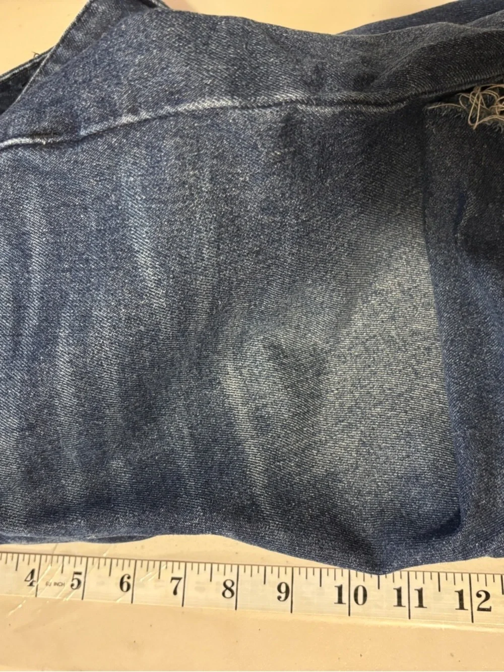High-Waist Shorts Size 29 Raw Edge Dark Long Inseam Model Off Duty Minimalist